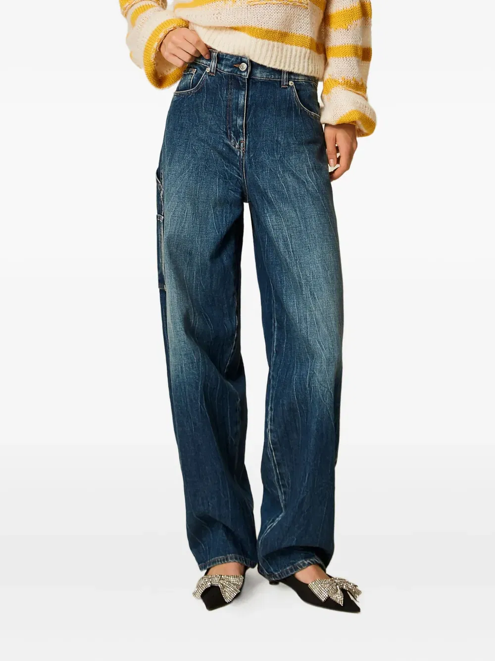 utility-pocket jeans