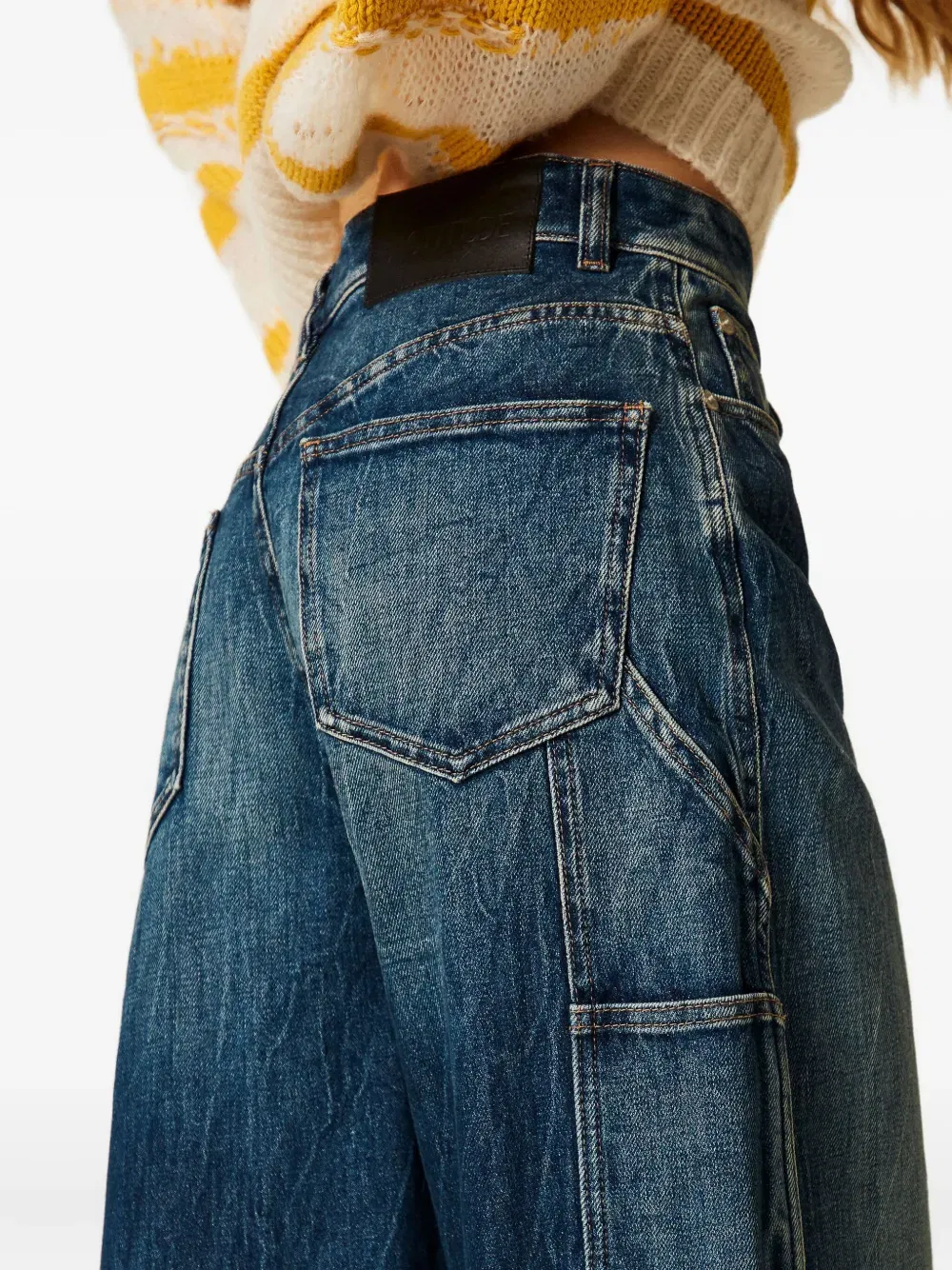 utility-pocket jeans