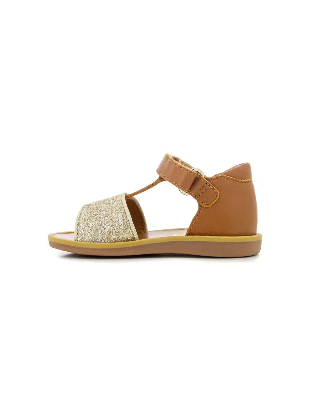 touch-strap leather sandals