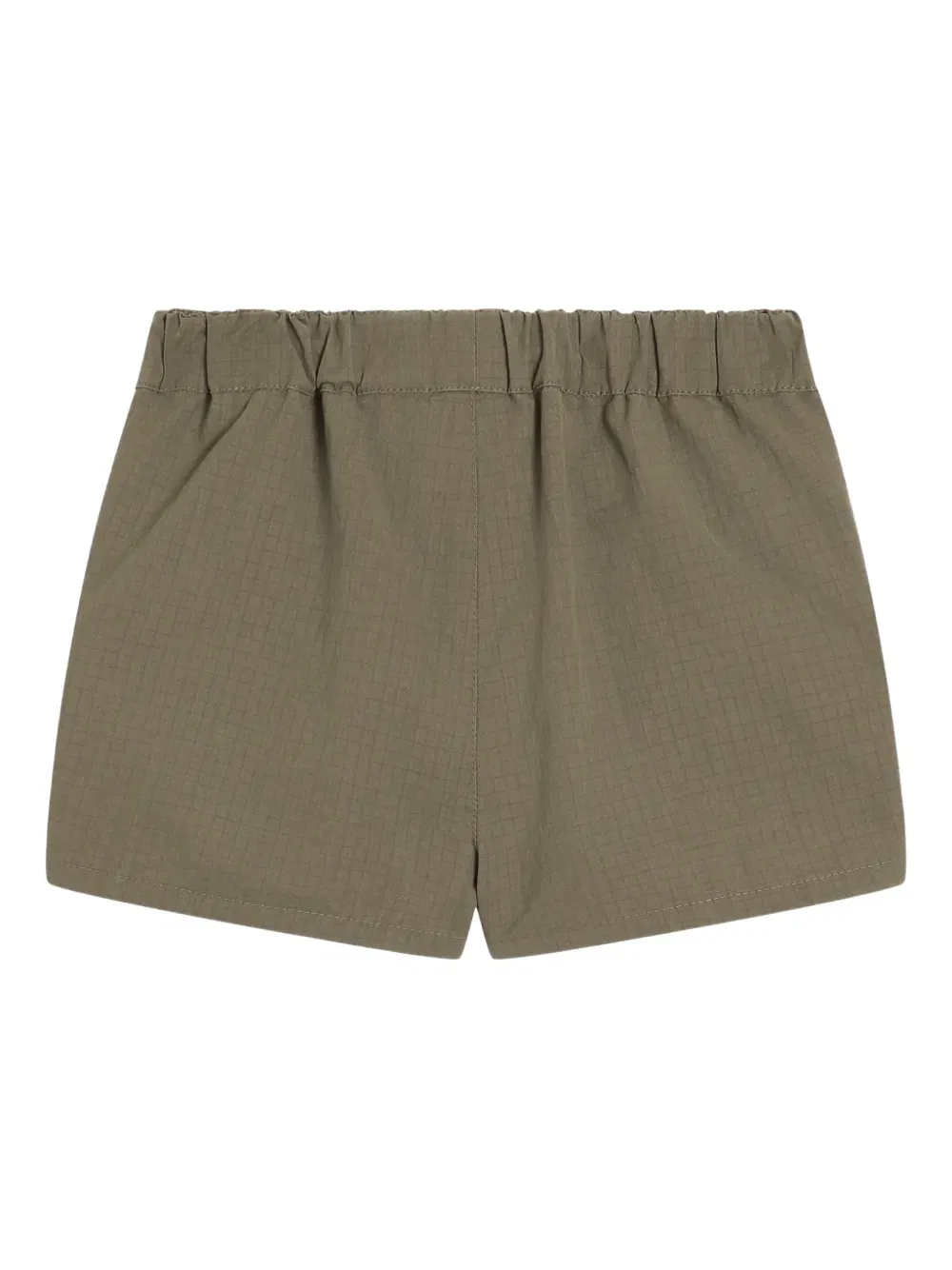 buttoned-pocket bow-detail shorts