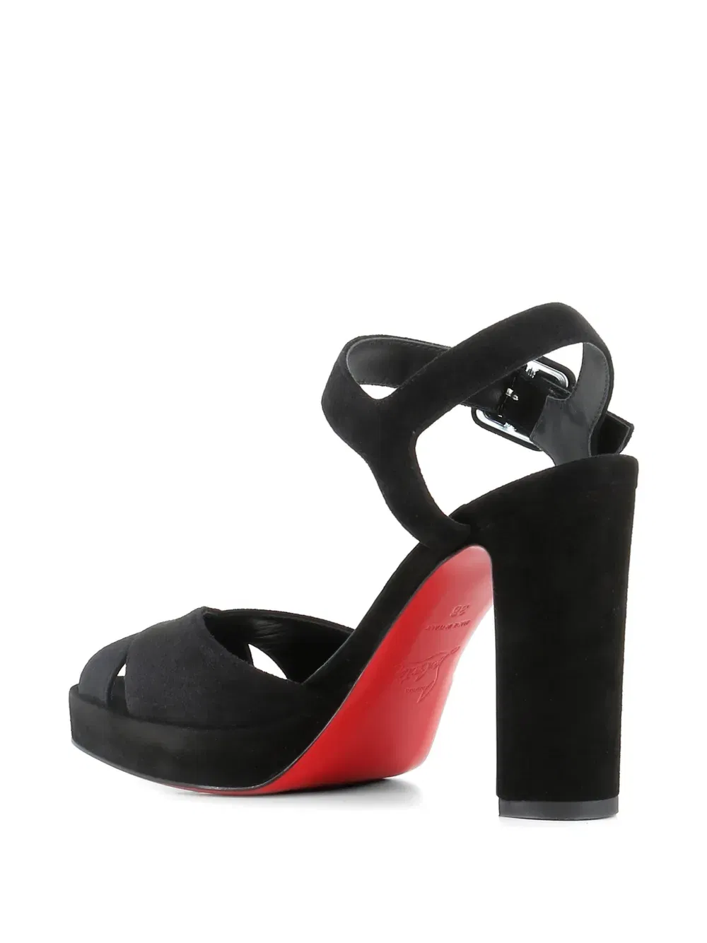 criss-cross heeled sandals