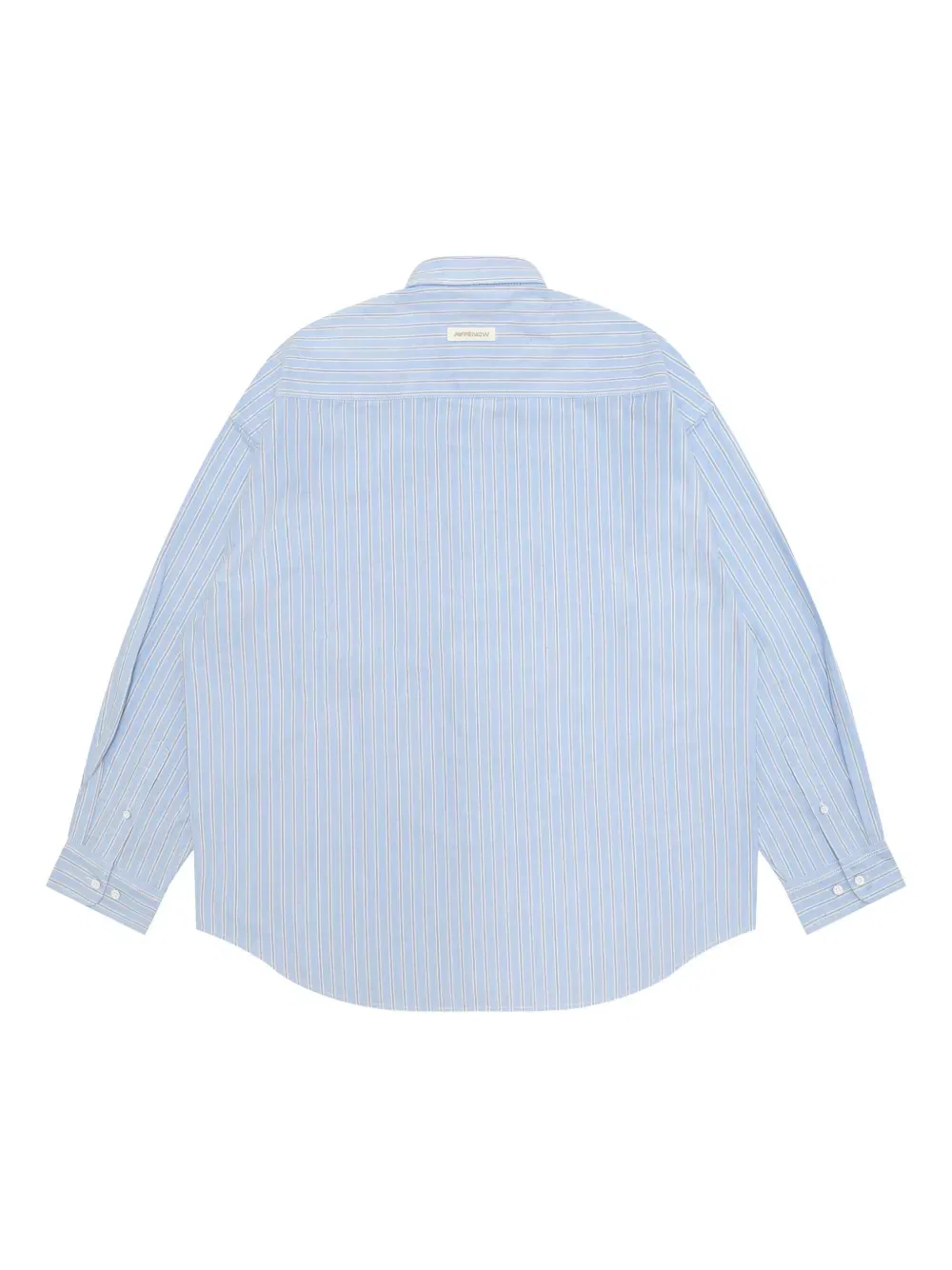 striped logo-embroidered shirt