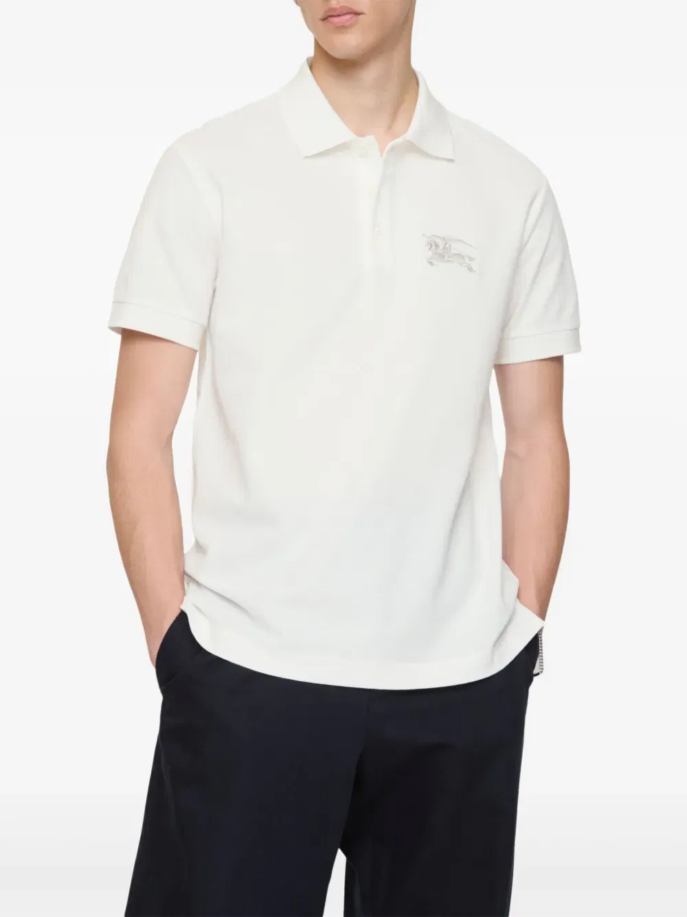 equestrian knight design polo shirt