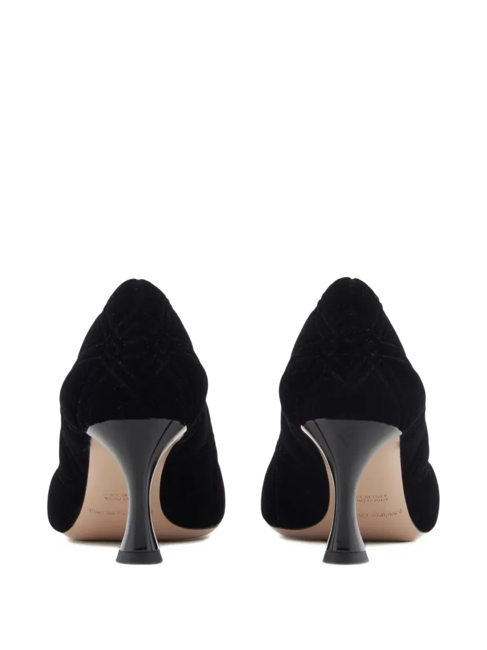 quilted pointed-toe pumps