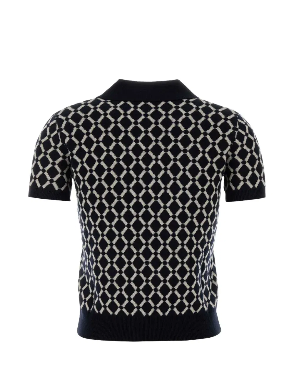 patterned polo shirt