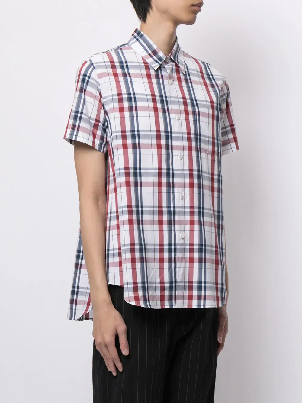 plaid-check print shirt
