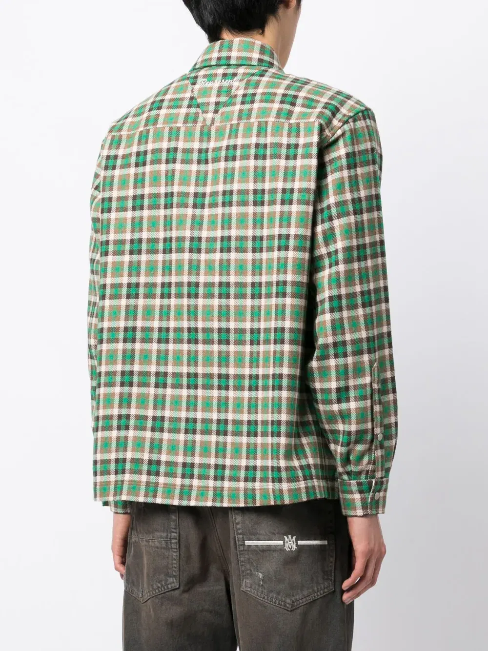 plaid-check print shirt