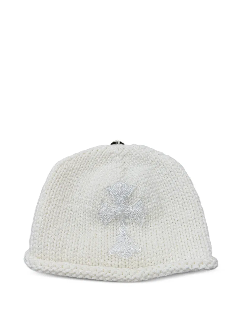 beaded cross beanie hat