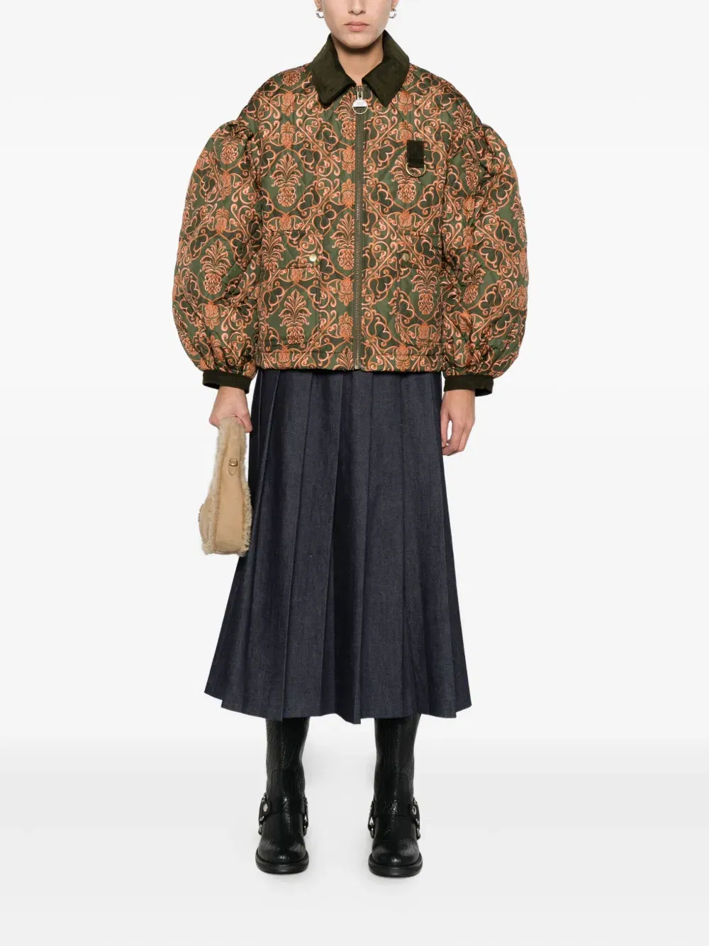 x Farm Rio Luisa quilted jacket