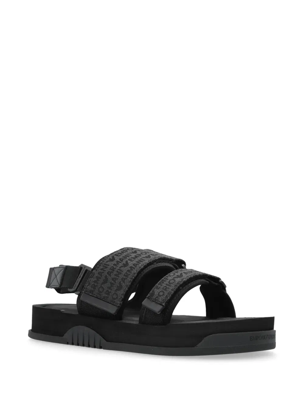 logo-jacquard sandals
