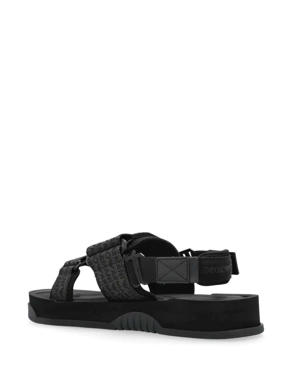 logo-jacquard sandals