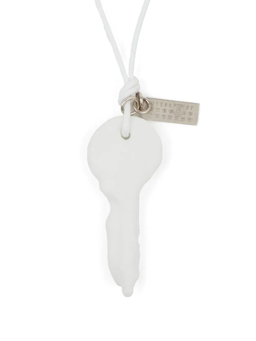 Candle Waxed key-pendant necklace