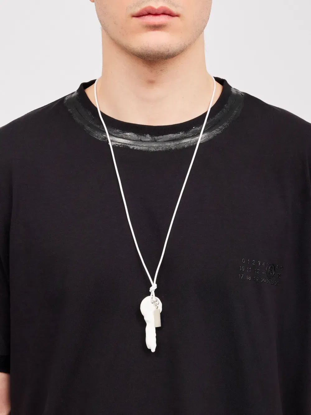 Candle Waxed key-pendant necklace
