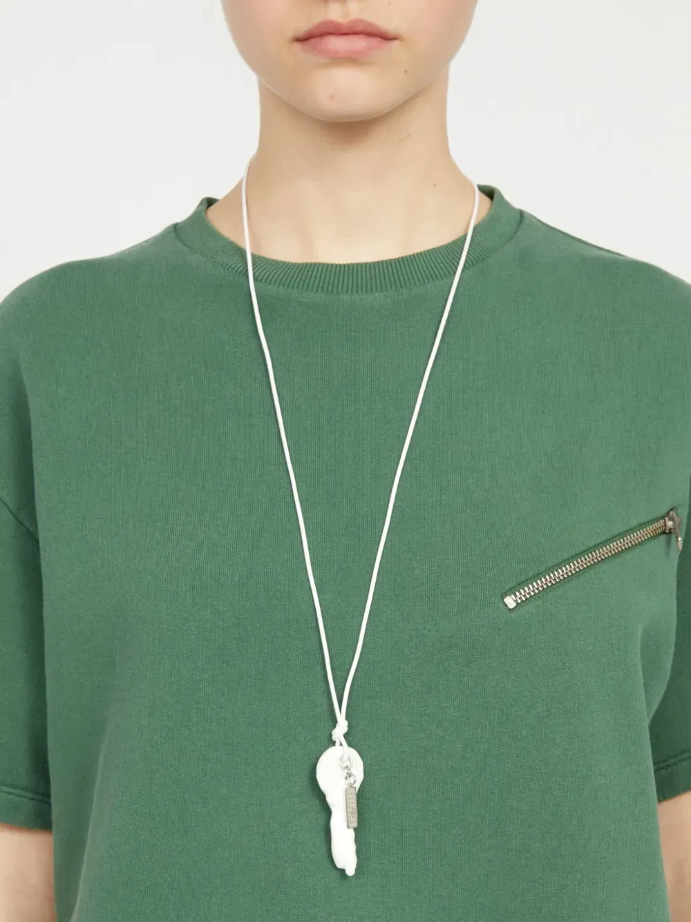 Candle Waxed key-pendant necklace