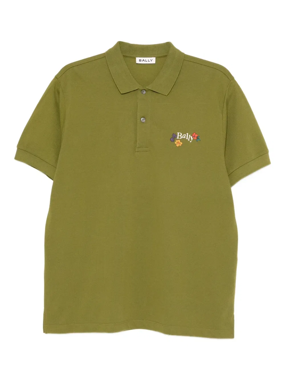 logo cotton polo shirt
