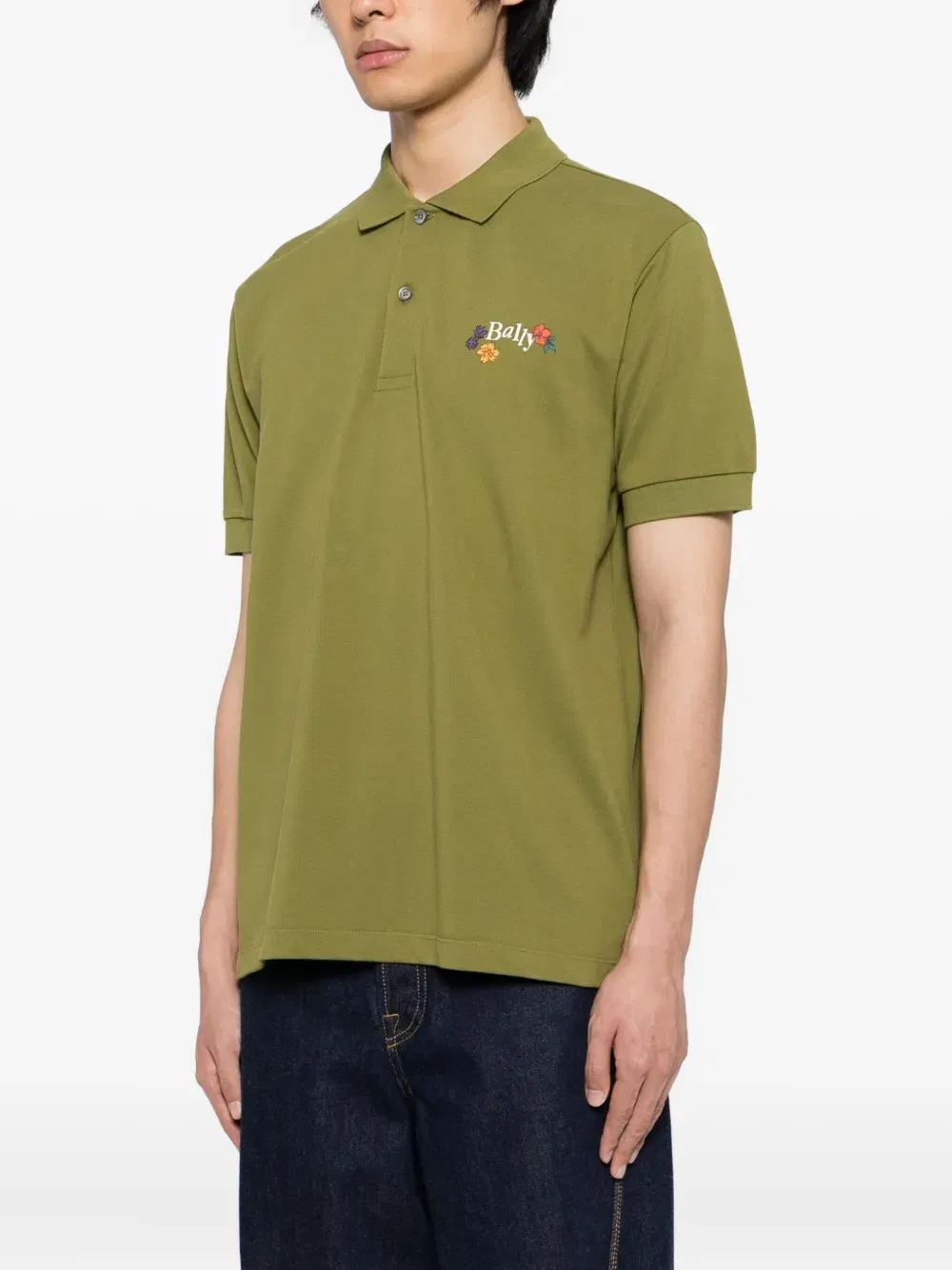 logo cotton polo shirt