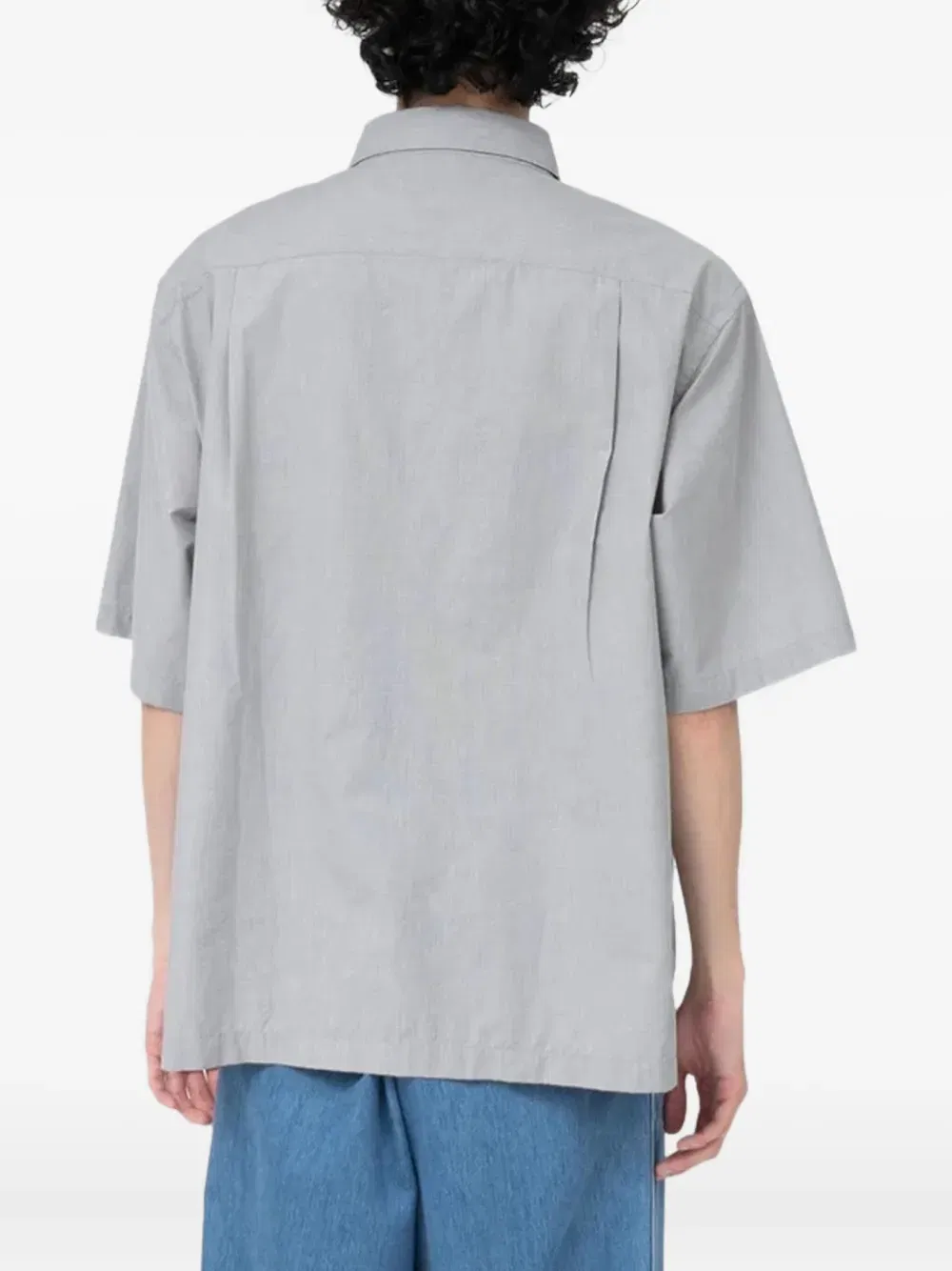 regular-collar end-on-end shirt