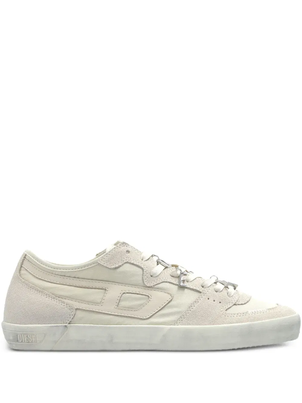 S-Leroji D-1 Low letters-detail suede low-top sneakers