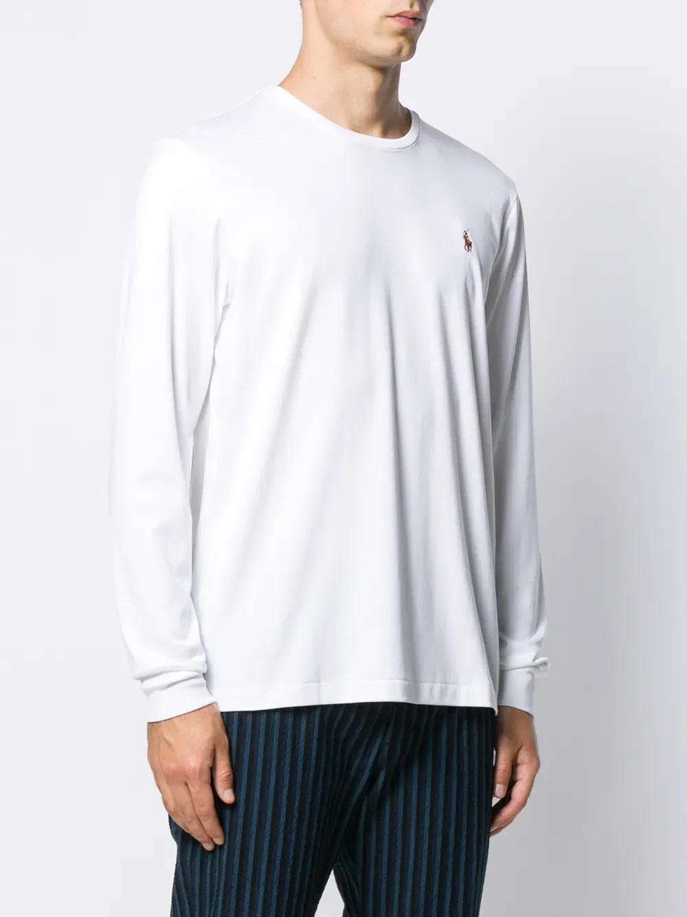 logo-embroidered long-sleeve T-Shirt