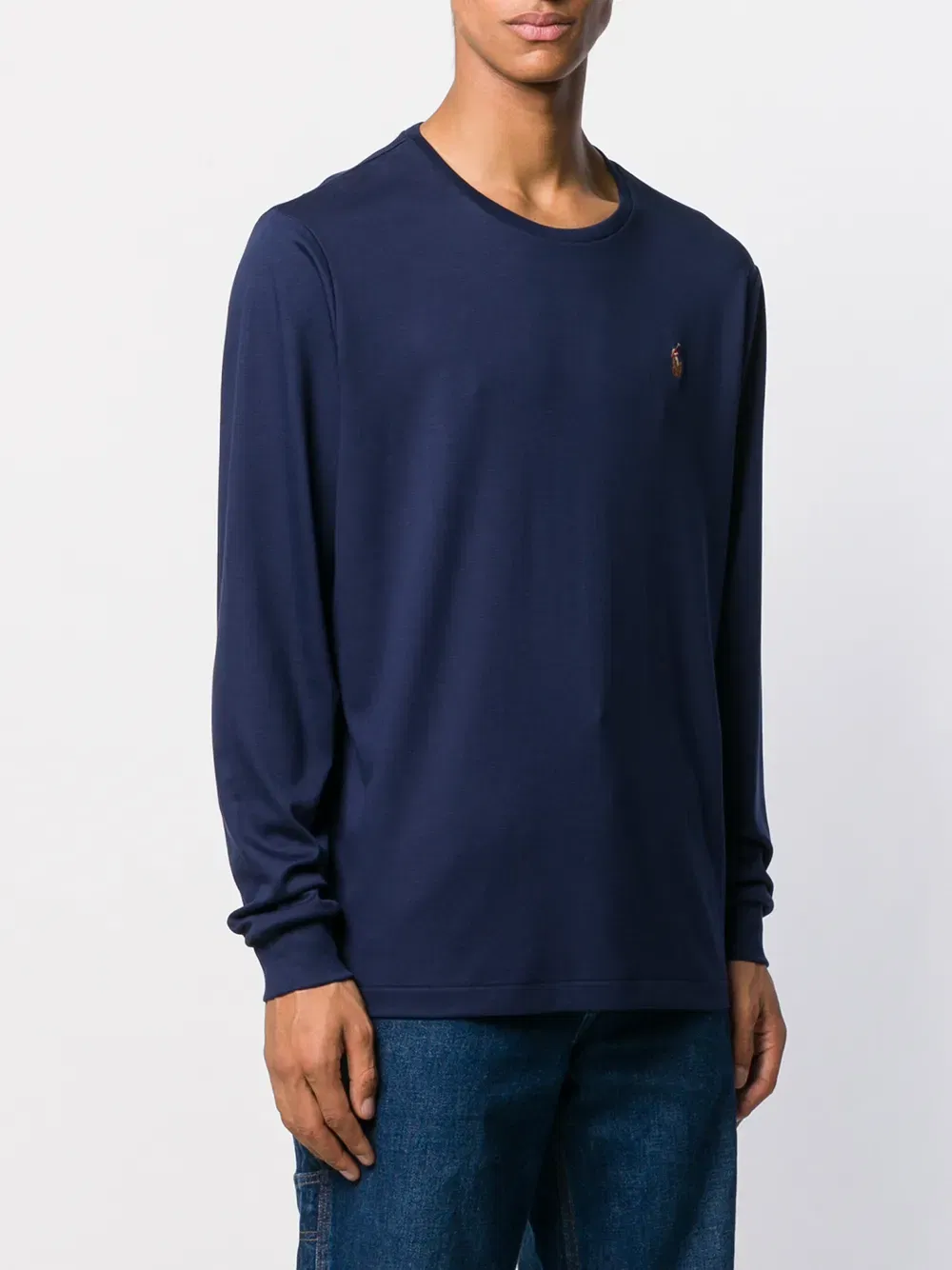 logo-embroidered long-sleeve T-Shirt