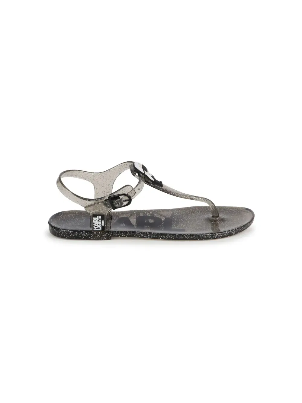 Ikonik Karl & Choupette transparent sandals