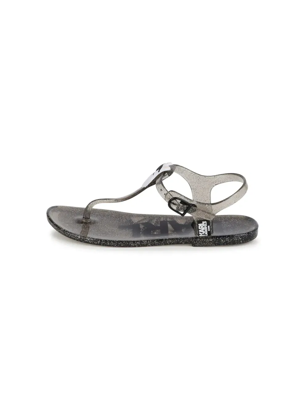 Ikonik Karl & Choupette transparent sandals