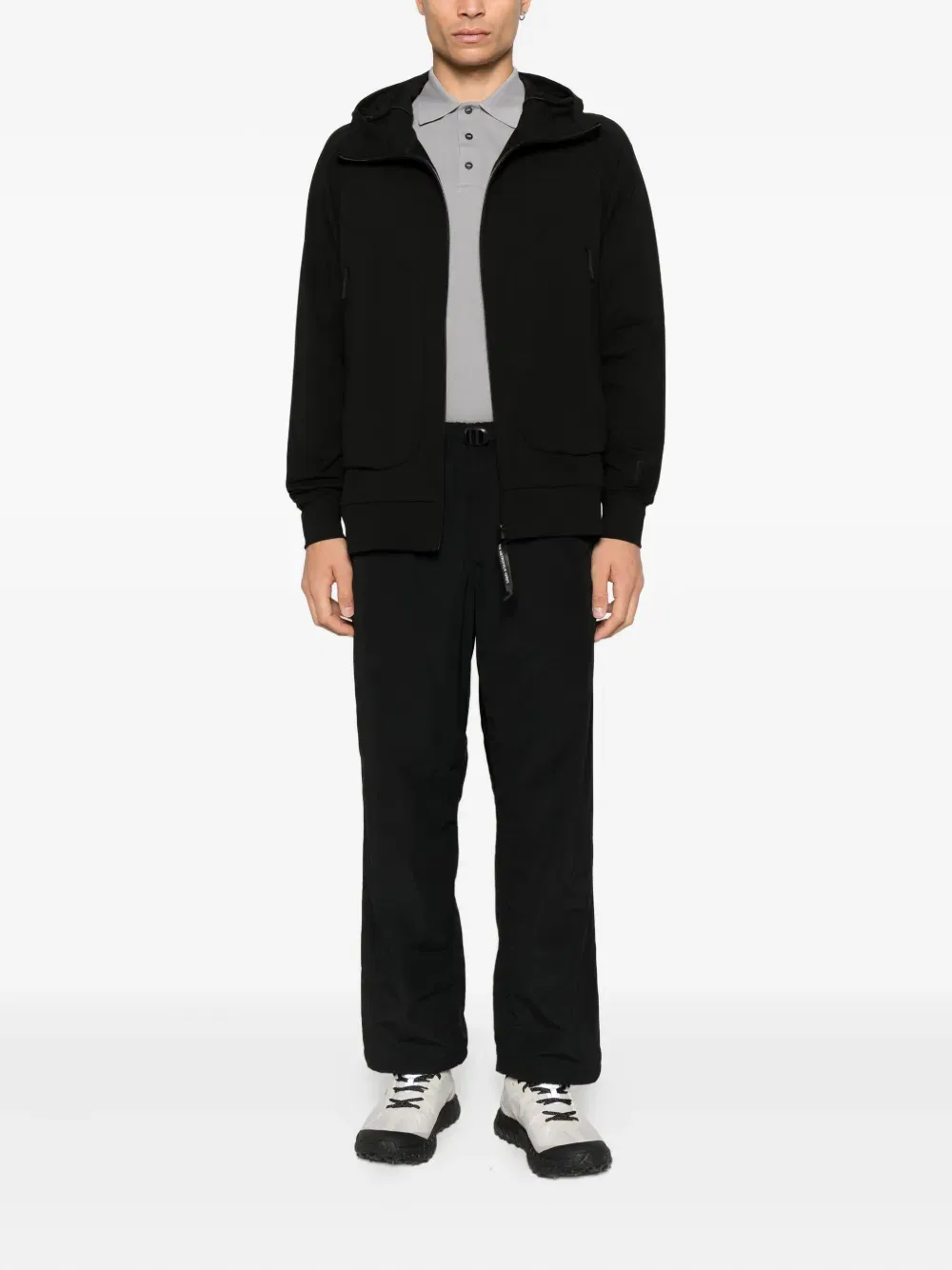 hooded zip sweatshirt