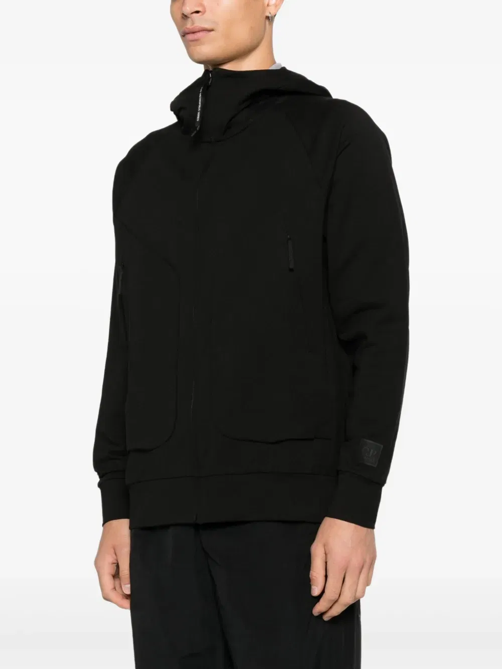 hooded zip sweatshirt