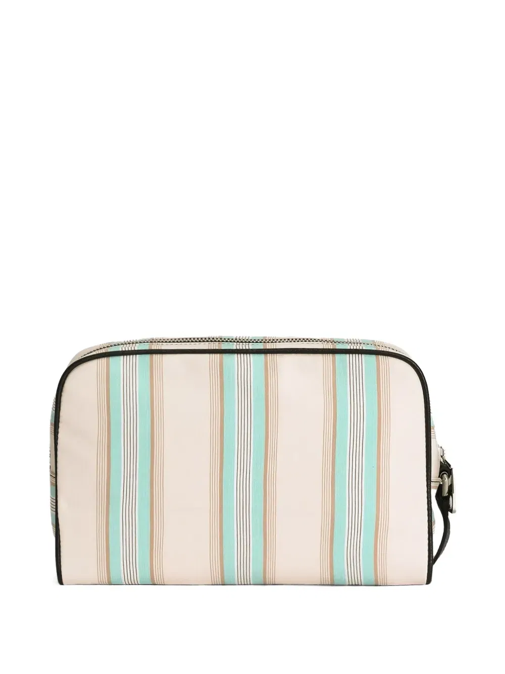 striped poplin handbag