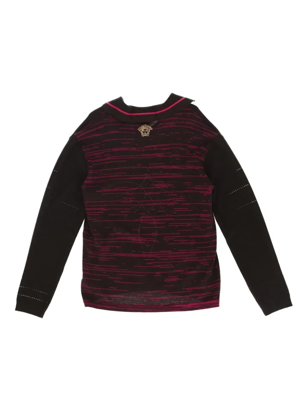 2000s perforated-detail sweater