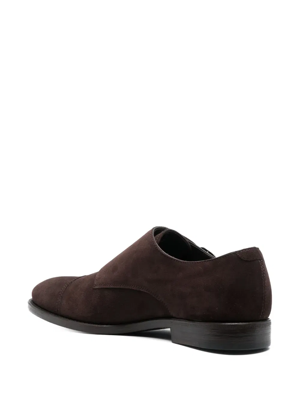 buckled suede monk shoes