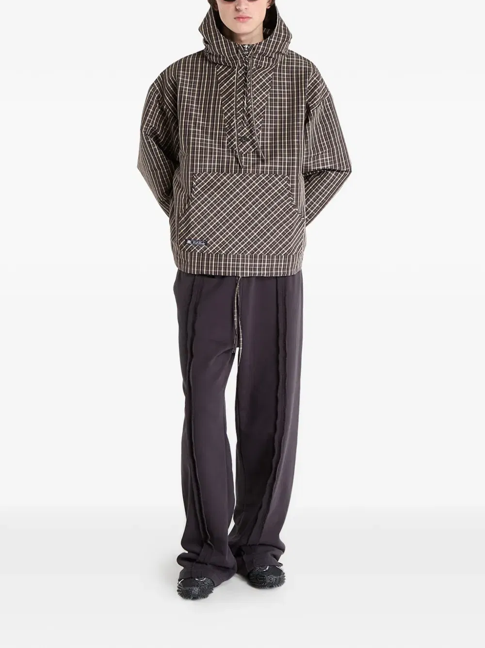 checked-pattern jacket