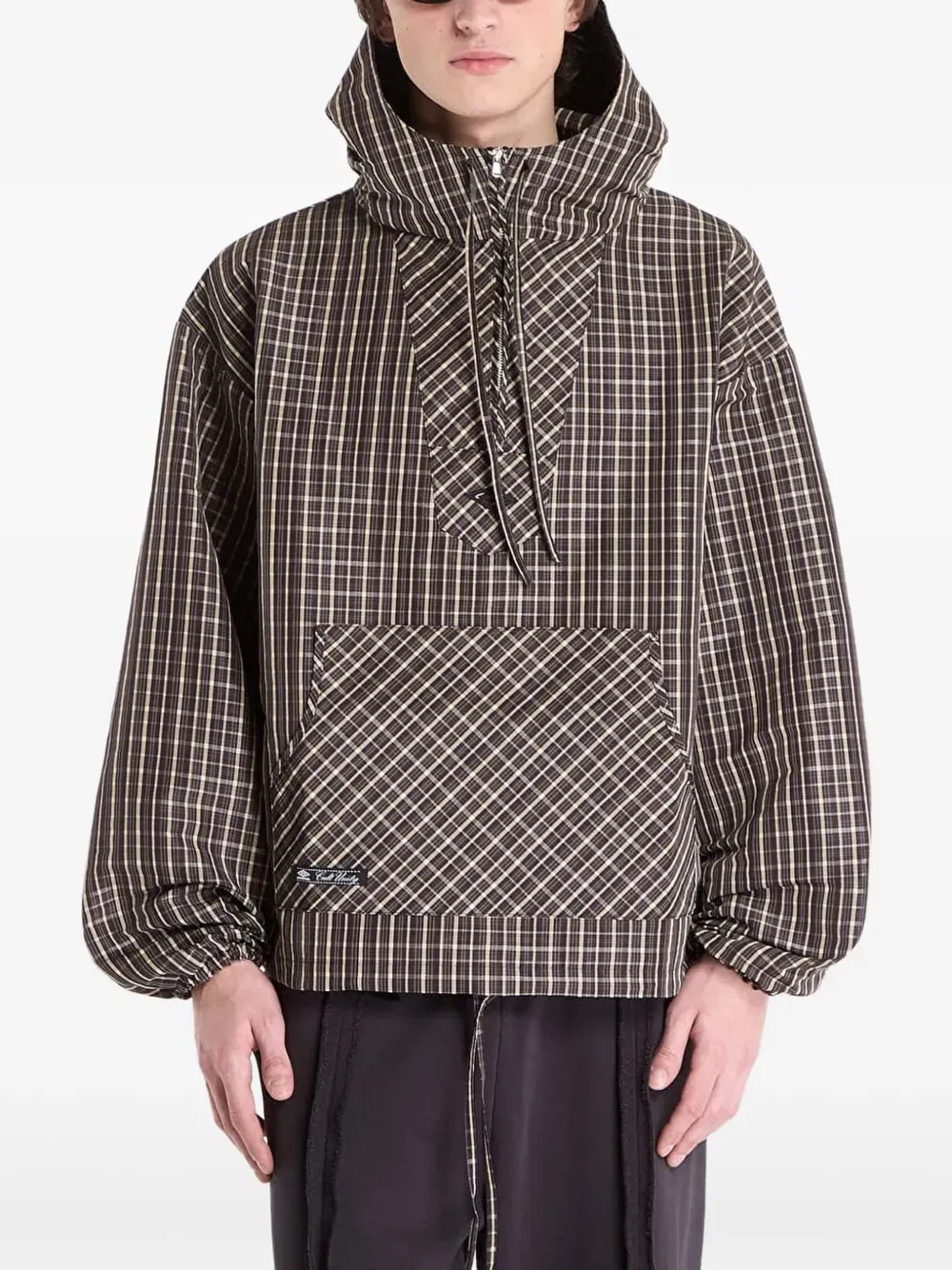 checked-pattern jacket