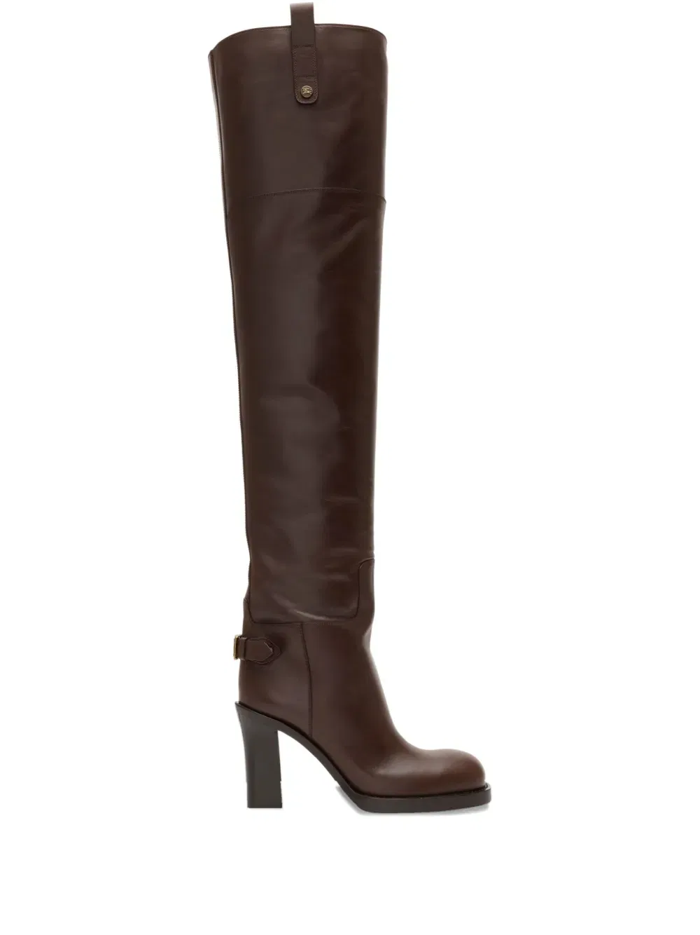 85mm Cavalier calf-leather thigh-high boots