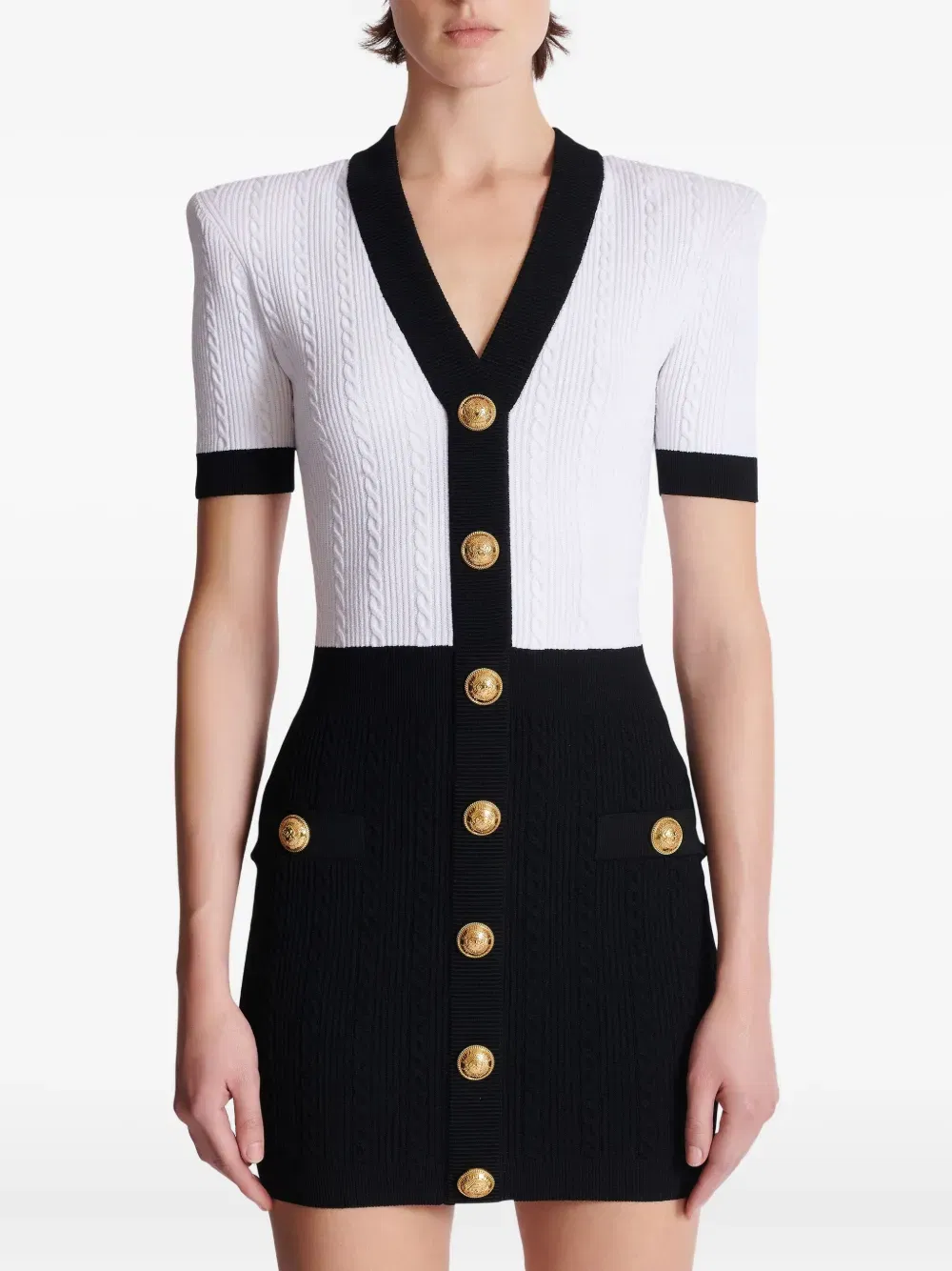cable-knit bodycon dress
