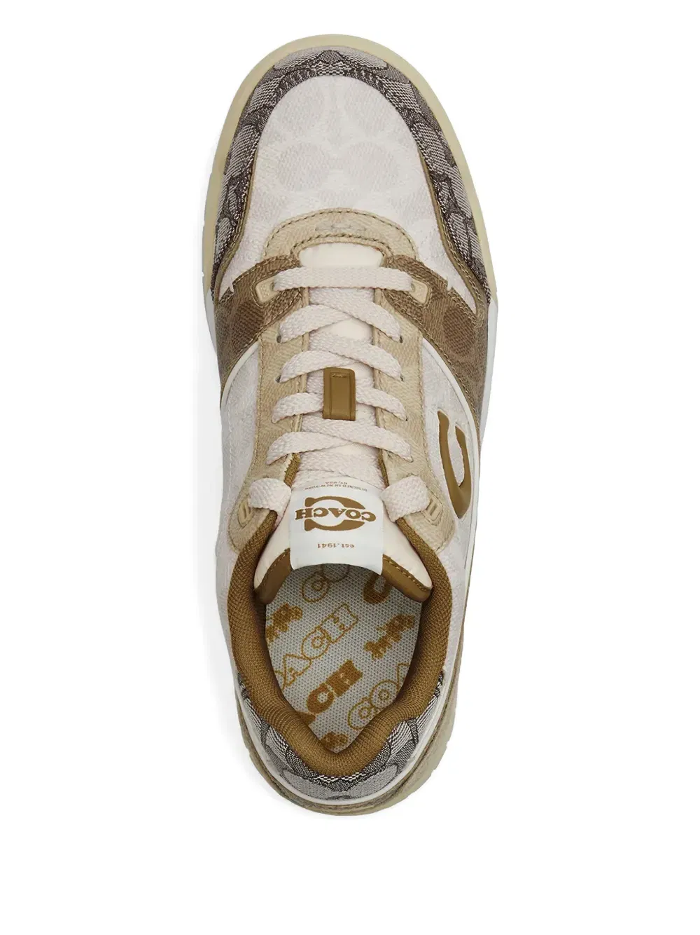 monogram logo trainers