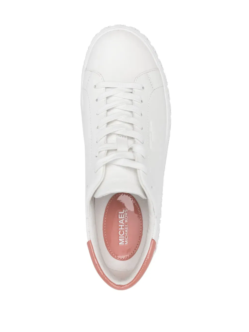 logo-embossed leather sneakers