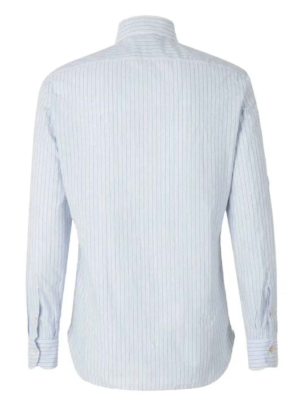 buttoned striped shirt