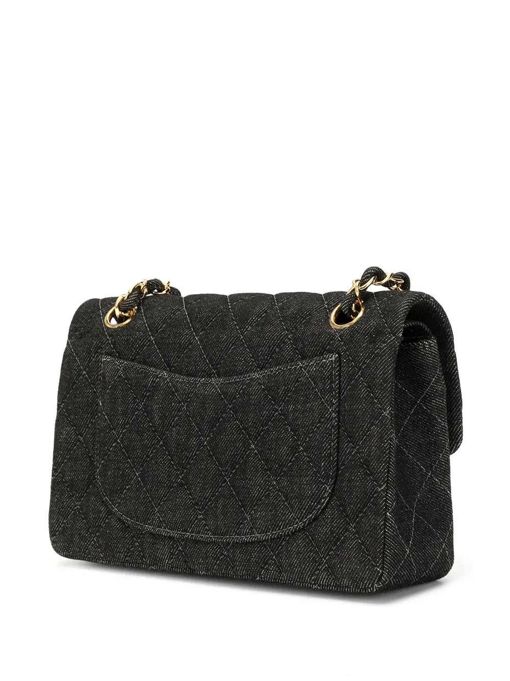 double flap shoulder bag