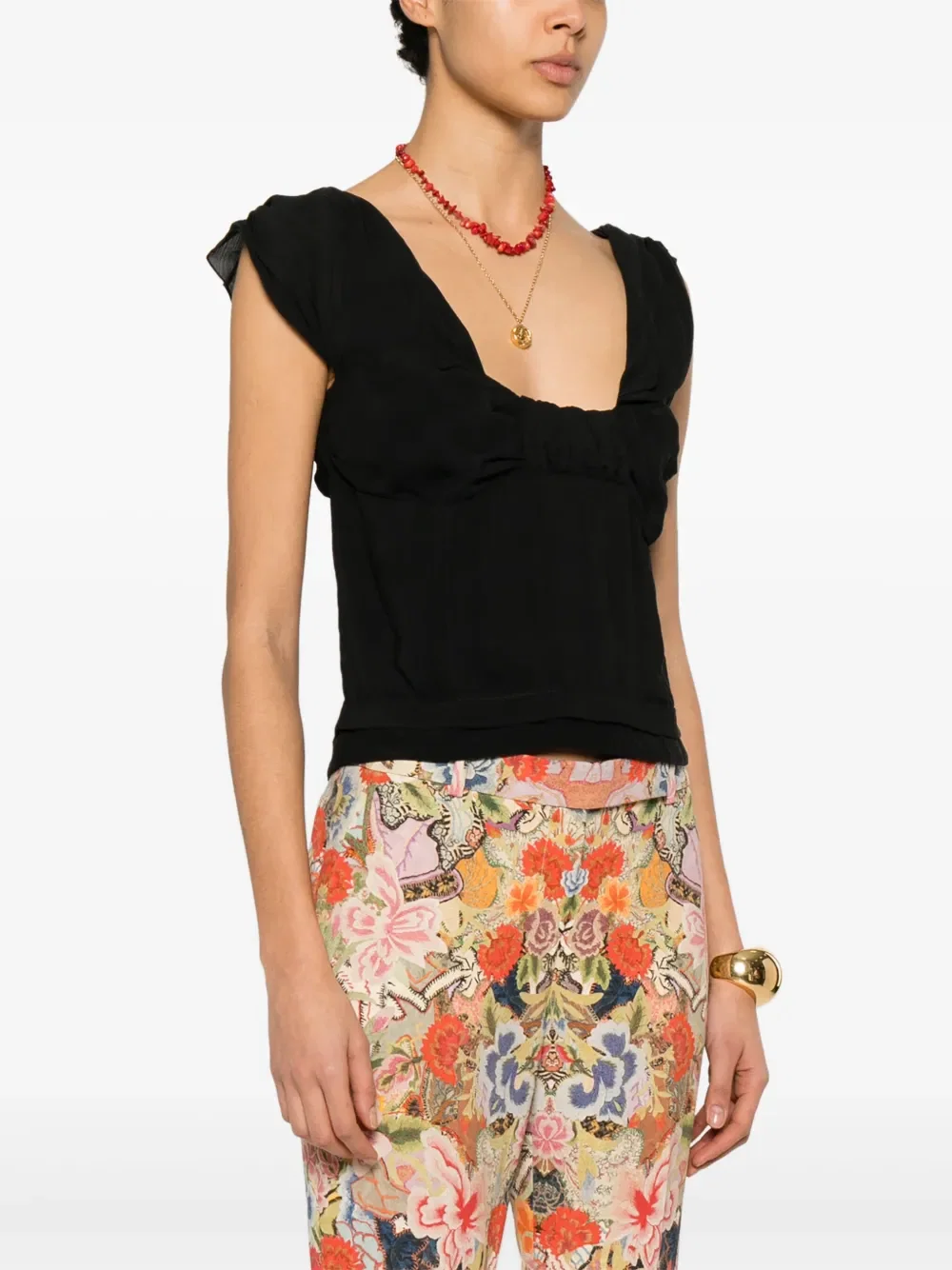 1990s x John Galliano silk top