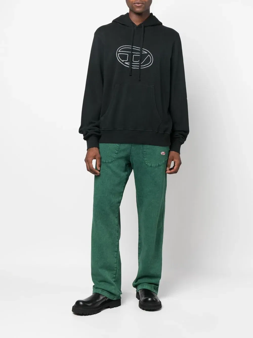 S-Ginn-Hood-E4 logo-print Hoodie