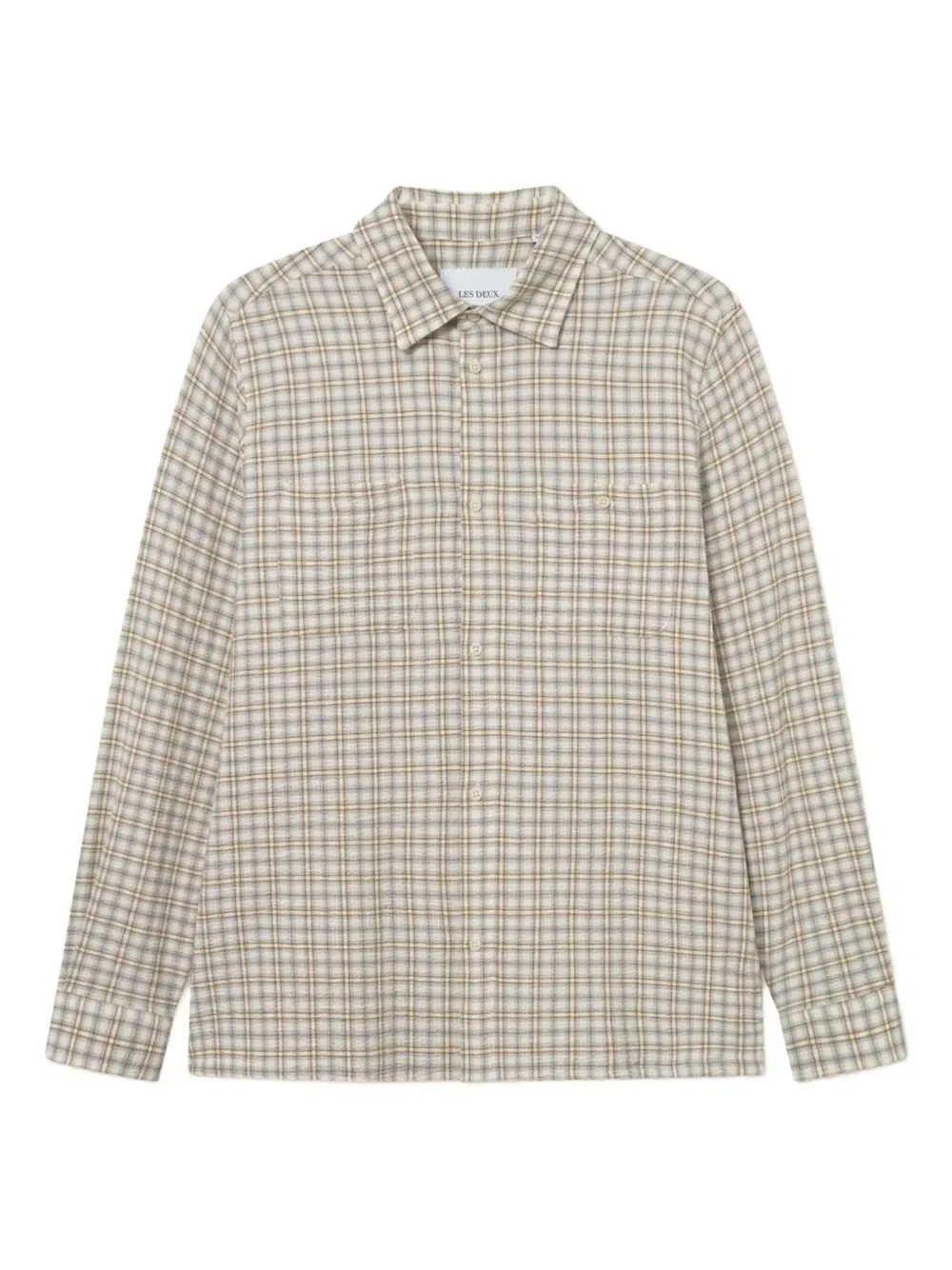 checked chest-pocket shirt