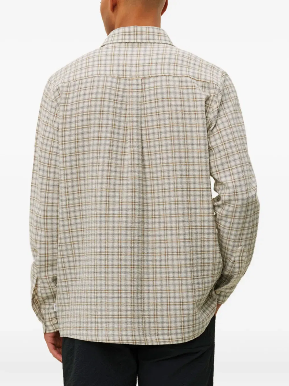 checked chest-pocket shirt