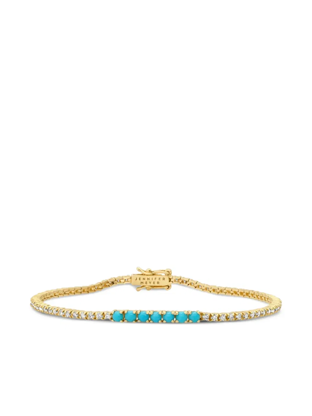 diamond turquoise tennis bracelet