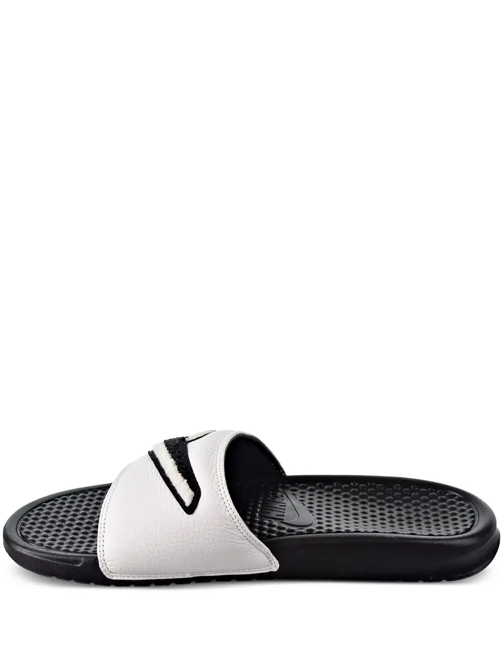 Benassi JDI chenille Black/Summit White slides