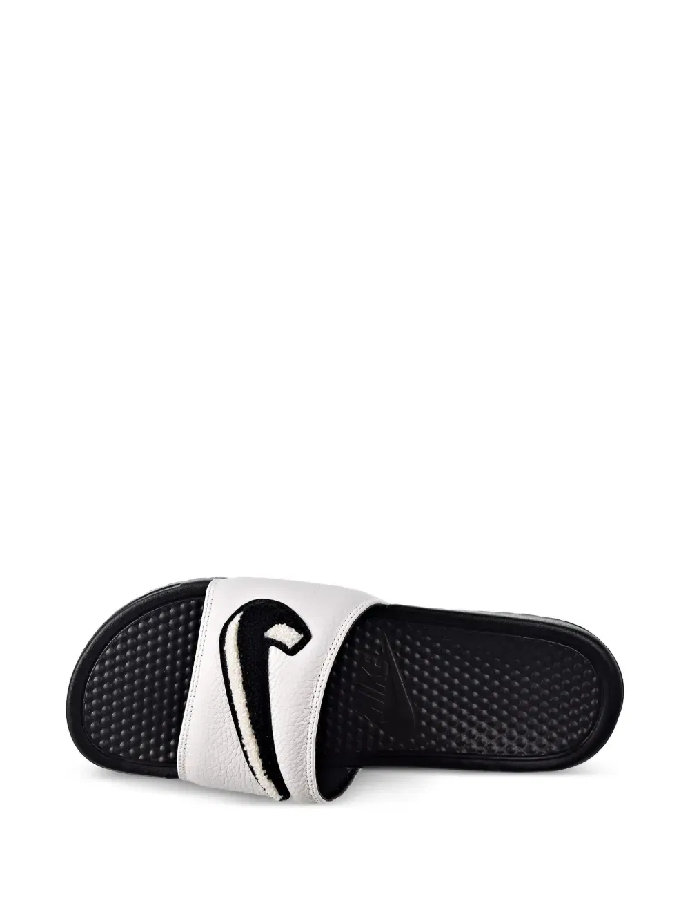 Benassi JDI chenille Black/Summit White slides