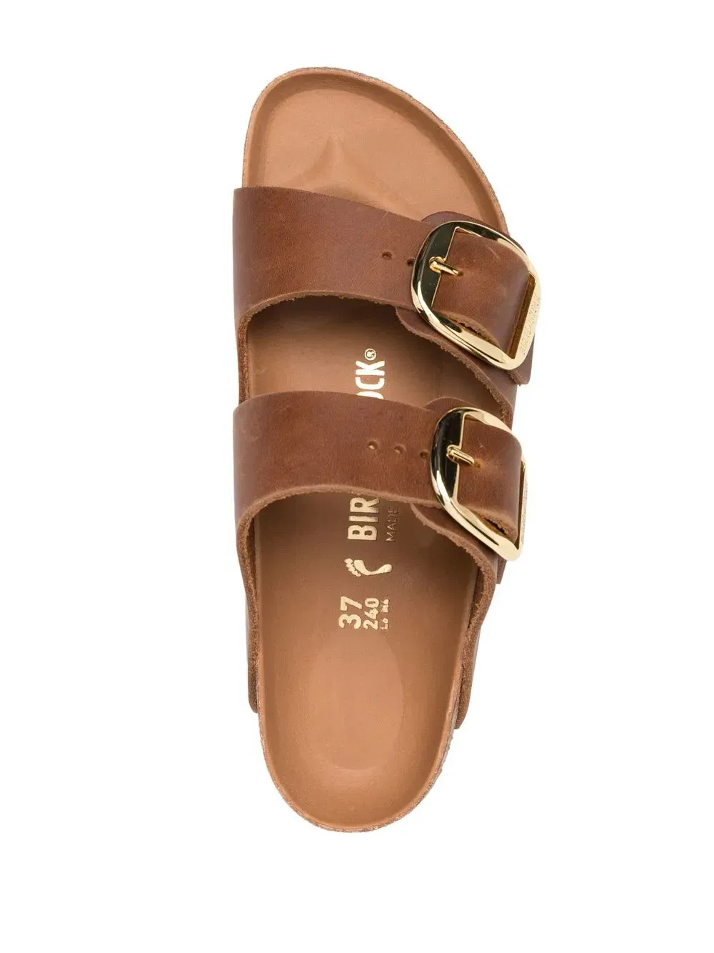 Arizona Big Buckle double-strap leather sandals