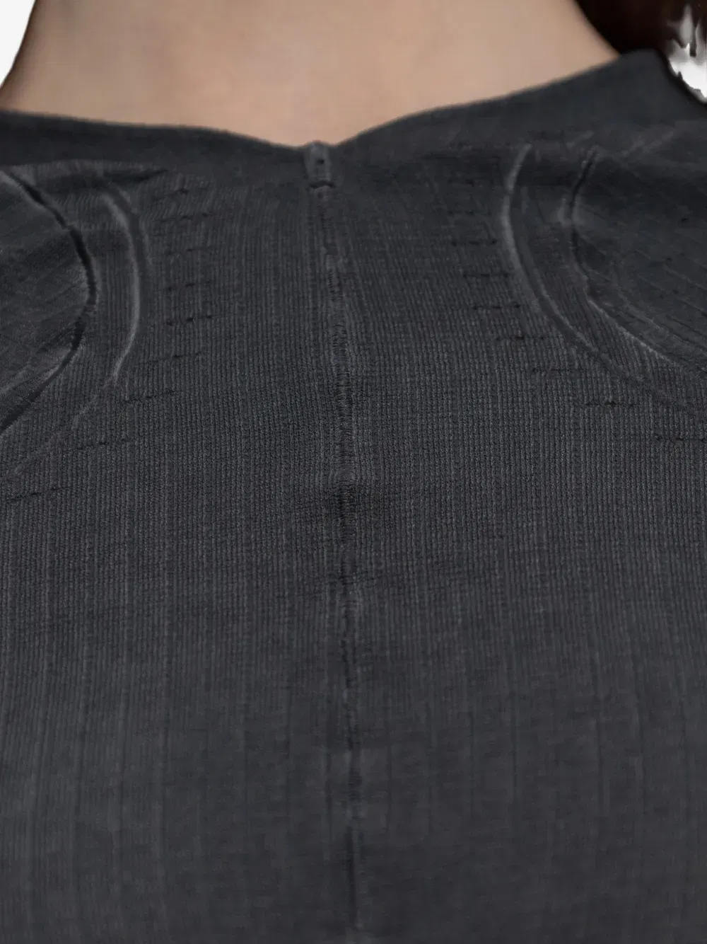 x KNWLS cut-out long-sleeve top