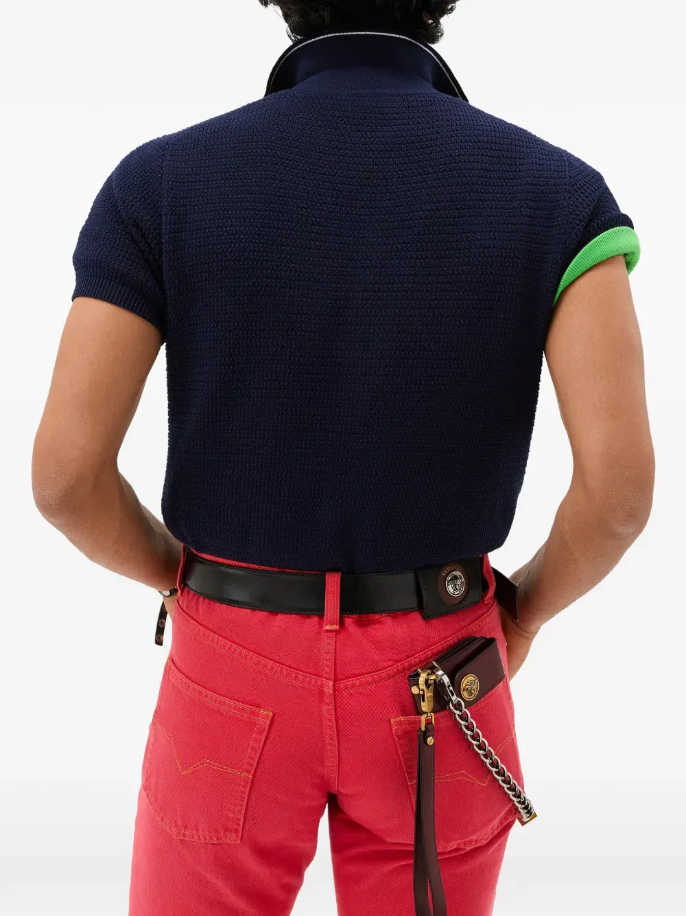 cotton knit polo