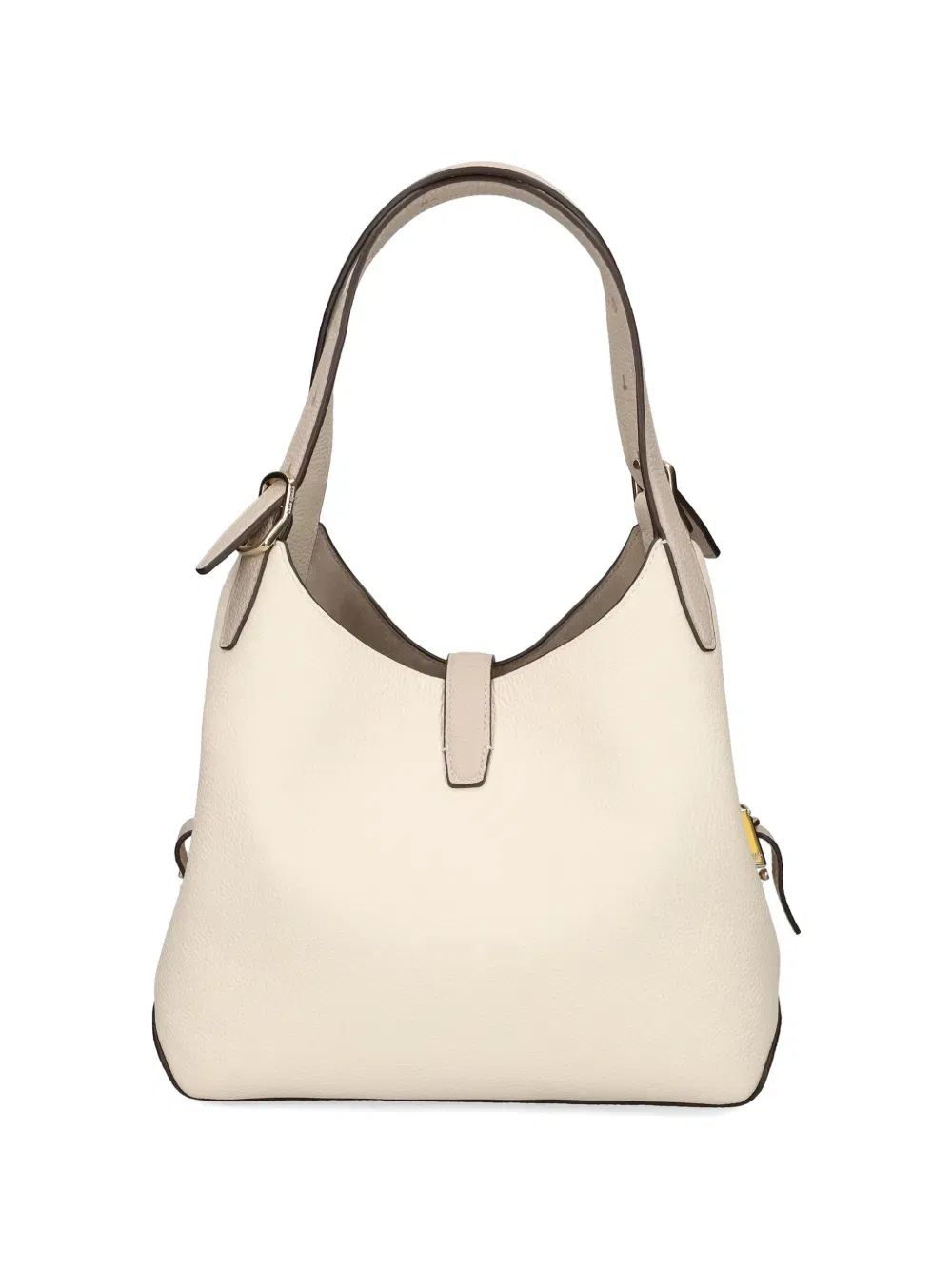 Deco buckle leather tote bag